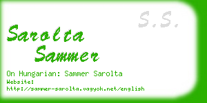 sarolta sammer business card